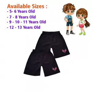 9-10 yrs Kids Boy & Girl Cotton Short Pants - 2 PACK