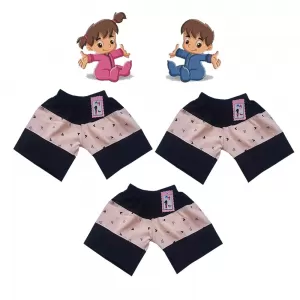 2 yrs Baby Cotton Short Pants  - 3 Pack