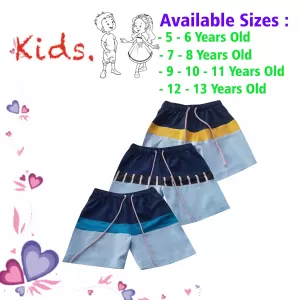 7-8 yrs Unisex Kids Boy & Girl Cotton Short - 3 PACK