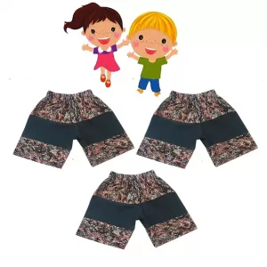 3 yrs Little Kids Boy & Girl Cotton Short  - 3 Pack