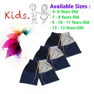 7-8 yrs Unisex Kids Boy & Girl Cotton Short - 3 PACK
