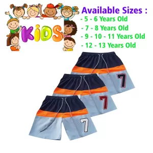 10-11 yrs Unisex Kids Boy & Girl Cotton Short - 3PCs