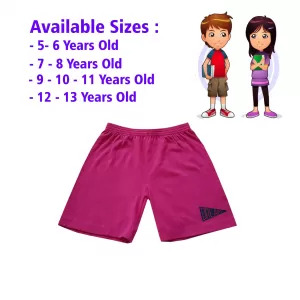 7-8 yrs Unisex Kids Boy & Girl Cotton Short - 1 PACK