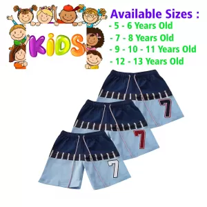 5-6 yrs Unisex Kids Boy & Girl Cotton Short - 3 PACK