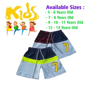 7-8 yrs Unisex Kids Boy & Girl Cotton Short - 2 PACK