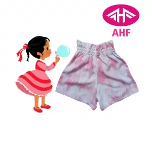 3-4 yrs AHF   Kid Girl Frill Viscose Short - 1 Pack