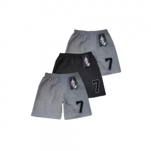 10-12years Kids Boy Short Pure Cotton Pants - Grey 