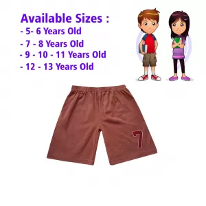 5-6 yrs Unisex Kids Boy & Girl Cotton Short - 1 PACK