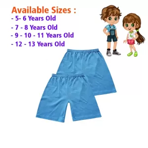 9-10 yrs Kids Boy & Girl Cotton Short Pants - 2 PACK