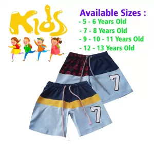 5-6 yrs Unisex Kids Boy & Girl Cotton Short - 2 PACK