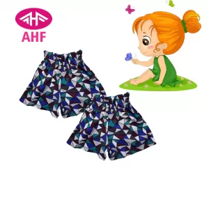 3-4 yrs AHF   Kid Girl Frill Viscose Short - 2 Pack