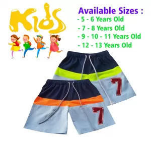 7-8 yrs Unisex Kids Boy & Girl Cotton Short - 2 PACK