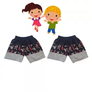 3 yrs Little Kids Boy & Girl Cotton Short  - 2 Pack