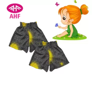 3-4 yrs AHF   Kid Girl Frill Viscose Short - 2 Pack