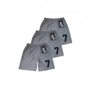 10-12years Kids Boy Short Pure Cotton  - Light Grey 