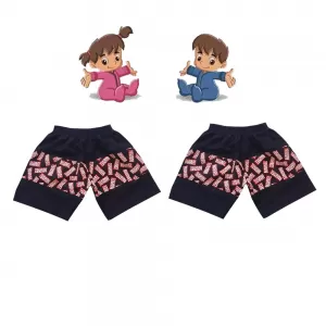 1-2 yrs Baby Cotton Short Pants  - 2 Pack