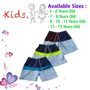 5-6 yrs Unisex Kids Boy & Girl Cotton Short - 3 PACK