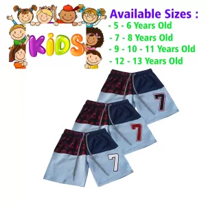 12-13 yrs Unisex Kids Boy & Girl Cotton Short - 3PCs