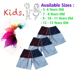 5-6 yrs Unisex Kids Boy & Girl Cotton Short - 3 PACK