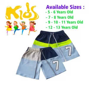 5-6 yrs Unisex Kids Boy & Girl Cotton Short - 2 PACK