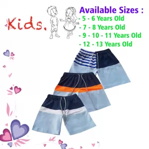 7-8 yrs Unisex Kids Boy & Girl Cotton Short - 3 PACK