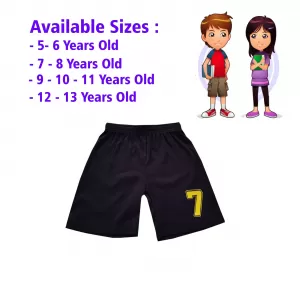 7-8 yrs Unisex Kids Boy & Girl Cotton Short - 1 PACK