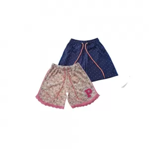 8 yrs Kids Girl Short Pure Cotton Pants - 2 Pack