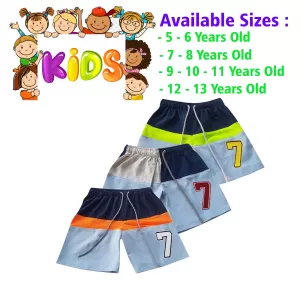 5-6 yrs Unisex Kids Boy & Girl Cotton Short - 3 PACK