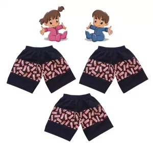 1-2 yrs Baby Cotton Short Pants  - 3 Pack
