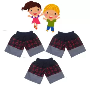 3 yrs Little Kids Boy & Girl Cotton Short  - 3 Pack
