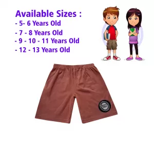 12-13 yrs Kids Boy & Girl Cotton Short Pants - 1PCs