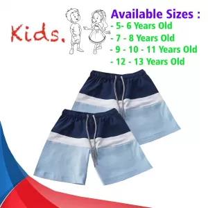 5-6 yrs Unisex Kids Boy & Girl Cotton Short - 2 PACK