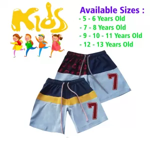 5-6 yrs Unisex Kids Boy & Girl Cotton Short - 2 PACK