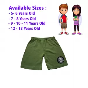 12-13 yrs Kids Boy & Girl Cotton Short Pants - 1PCs