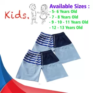 10-11 yrs Unisex Kids Boy & Girl Cotton Short - 2PCs