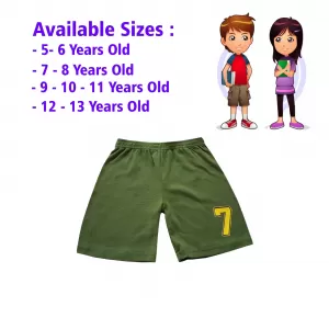 5-6 yrs Unisex Kids Boy & Girl Cotton Short - 1 PACK