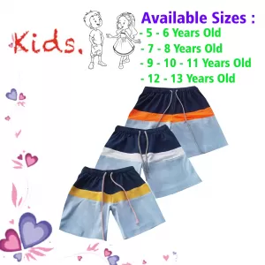 7-8 yrs Unisex Kids Boy & Girl Cotton Short - 3 PACK