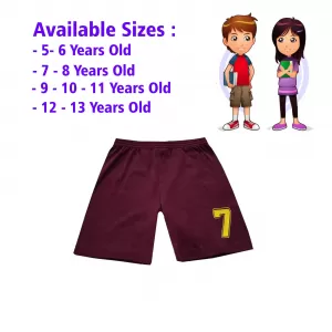 12-13 yrs Kids Boy & Girl Cotton Short Pants - 1PCs