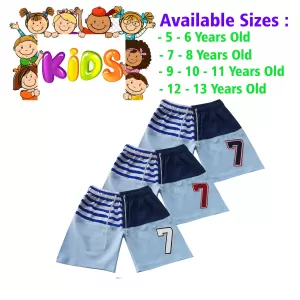 5-6 yrs Unisex Kids Boy & Girl Cotton Short - 3 PACK