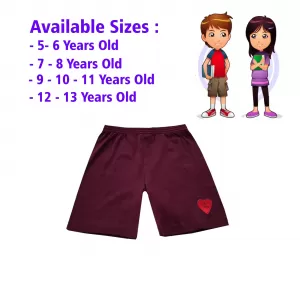 5-6 yrs Unisex Kids Boy & Girl Cotton Short - 1 PACK