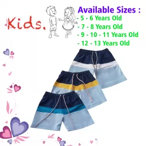 12-13 yrs Unisex Kids Boy & Girl Cotton Short - 3PCs