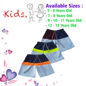 5-6 yrs Unisex Kids Boy & Girl Cotton Short - 3 PACK