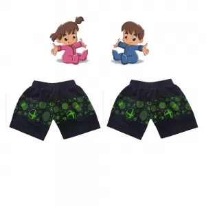 1-2 yrs Baby Cotton Short Pants  - 2 Pack