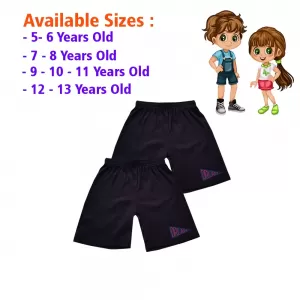 9-10 yrs Kids Boy & Girl Cotton Short Pants - 2 PACK