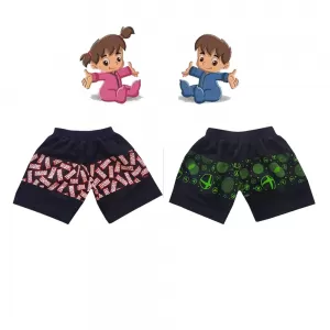 1-2 yrs Baby Cotton Short Pants  - 2 Pack