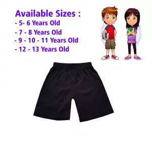 9-10 yrs Kids Boy & Girl Cotton Short Pants - 1 PACK
