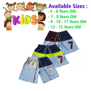 7-8 yrs Unisex Kids Boy & Girl Cotton Short - 3 PACK
