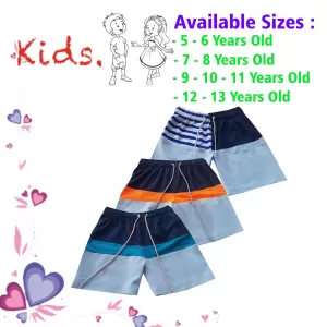 7-8 yrs Unisex Kids Boy & Girl Cotton Short - 3 PACK