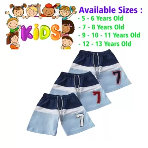 10-11 yrs Unisex Kids Boy & Girl Cotton Short - 3PCs