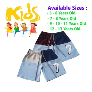 5-6 yrs Unisex Kids Boy & Girl Cotton Short - 2 PACK